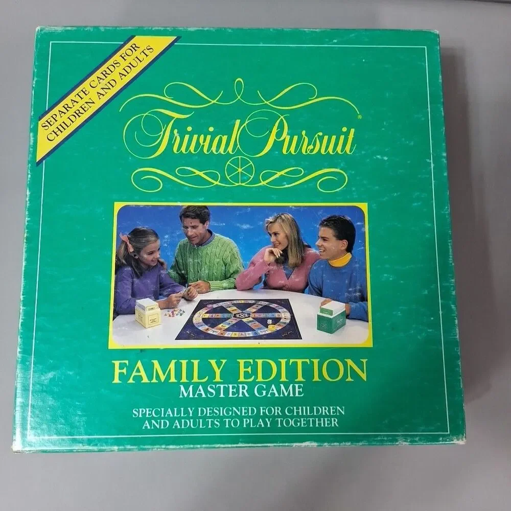 Vtg‎ 1992 Trivial Pursuit Family Edition Complete Master Set Retro Kids & Adults